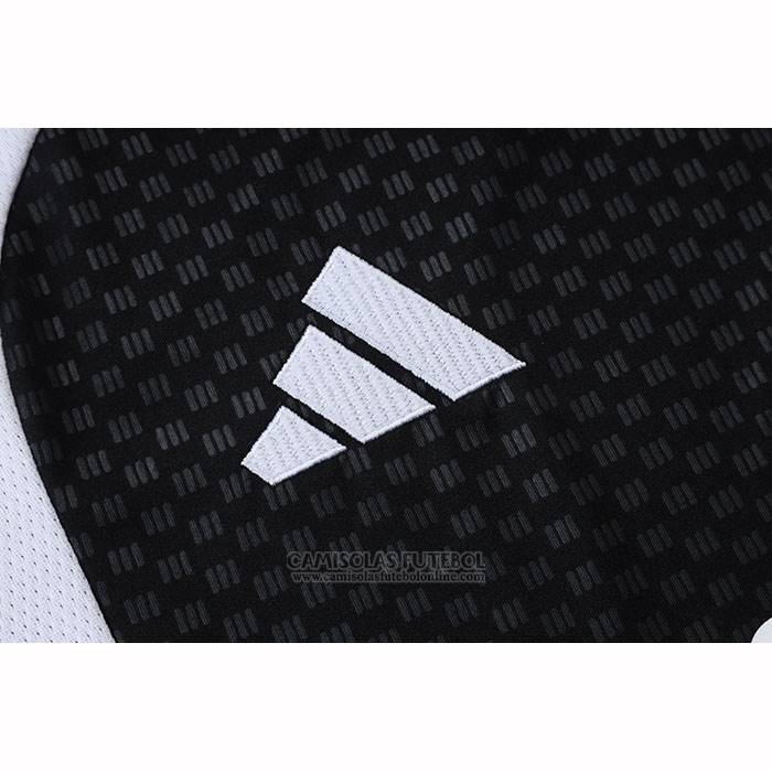 Fato de Treino Real Madrid Manga Curta 2025-2026 Preto - Calcas Curta